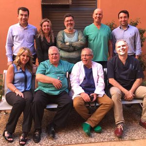 Faculty members and participants Athens Rhinocourse 2017 group photo with Dr George Mireas