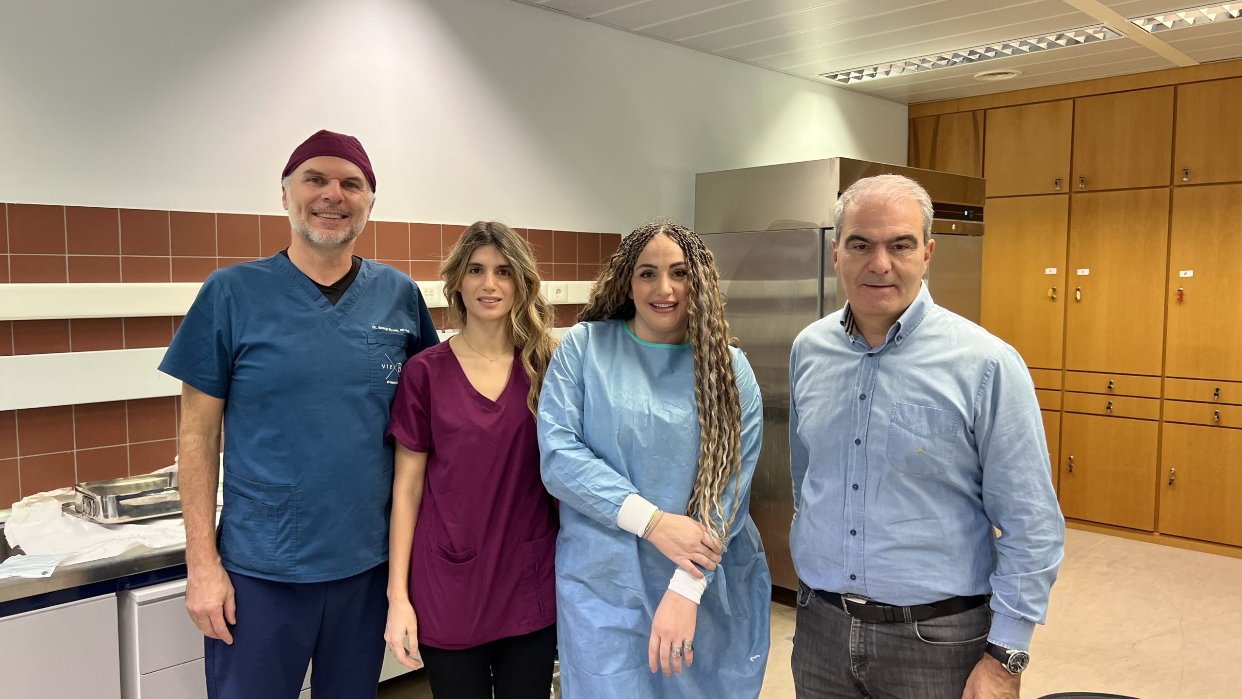 Dr George Mireas with faculty and participants during the University of Patras rhinoplasty cadaver workshop 2024